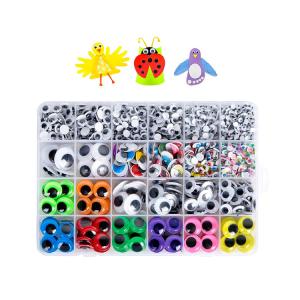 1680pcs Googly Eyes Self Adhesive Colored Wiggle Eyes for Crafts